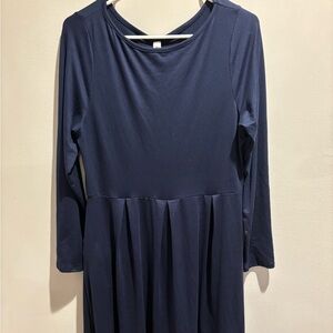 NWOT 24/7 Comfort Apparel Navy Dress